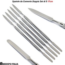 Laboratorio Odontotecnico Spatola per Cemento Doppia Spatole per Modellare 5 pz