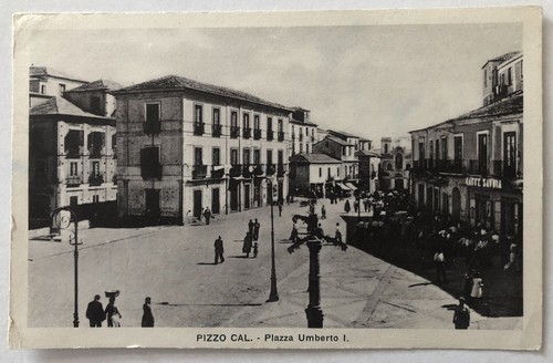 Cartolina pizzo piazza umberto - cartolina,