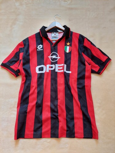 1994 1995 milan home jersey - ac,