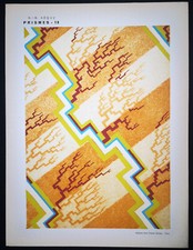 1930,ORIGINALE ÉMILE-ALAIN SÊGUY RARO ART NOUVEAU COLORATO A MANO POCHOIR PRISMES UV4