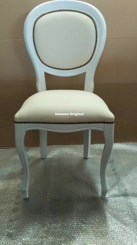 Sedia classica laccato bianco - sedia,