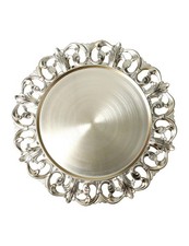 BRANDANI Sottopiatto Giglio 32cm Set 4 Pezzi Champagne