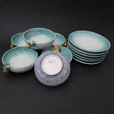 SERVIZIO 6 TAZZE PIATTI DECO’ CERAMICA CASA DELL ARTE ALBISOLA SAVONA ANNI 20/30