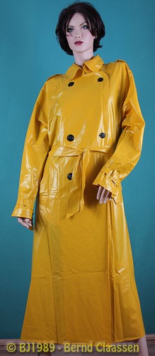 Impermeabile cappotto laccato