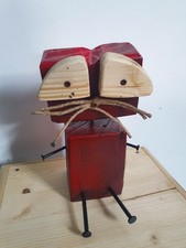 Robot Steampunk Gatto Legno E
