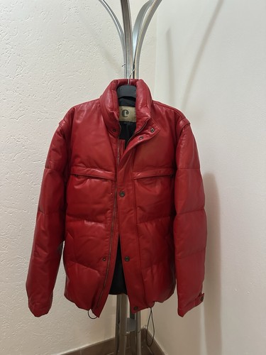 Piumino vera pelle rosso - vera, piuma