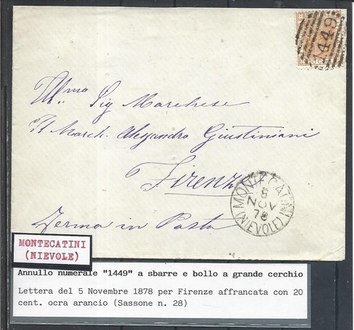 1878 20c con - 20c, punti