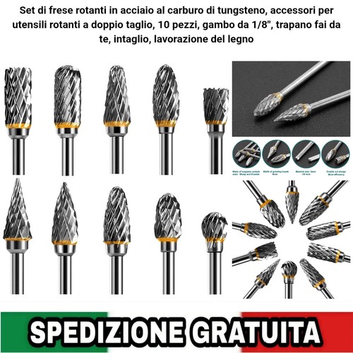 Frese acciaio al carburo - 10,