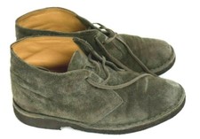 CLARKS polacchini scarponcini classic desert boots pelle camoscio grigi n39 -25D