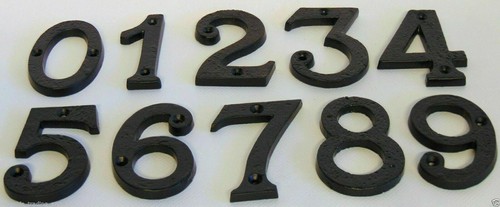 Porta casa numero nero - porta,