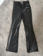 Pantalone Zara ecopelle dritto