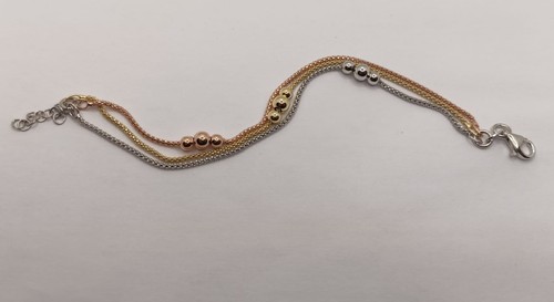 Bracciale argento tre - argento,