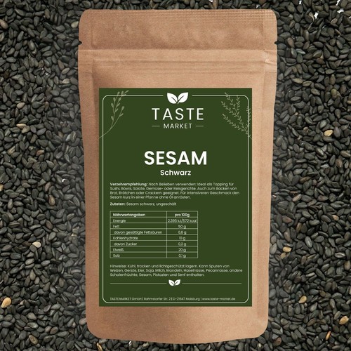 Sesamo nero selezione taglie - nero,