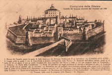 1927 CASTIGLIONE DELLE STIVIERE Castello dei Gonzaga nel 1703 Mantova Cartolina
