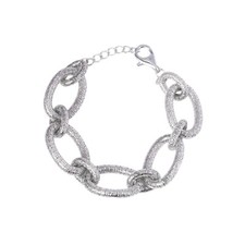 BRACCIALE LEGAME  ARGENTO 925 RODIATO IN ORO BIANCO IN FILIGRANA