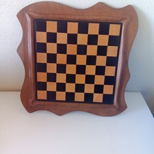 Grossa scacchiera in cuoio in