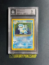 Carta Pokèmon Blastoise Holo Set Base 2/102 ITA Prima Edizione BGS 9 MINT NO PSA