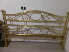 letto in ottone cromato lucido