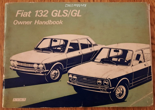 Fiat 132 1974 manuale del - 1974,