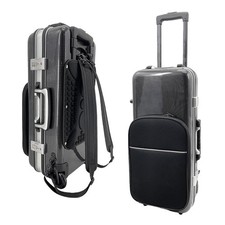 Custodia Sassofono Contralto Sax Hard Case con Cinturino Regolabile Composito Fibra di Carbonio