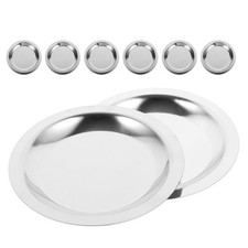  8 Pcs Sottobicchieri Acciaio Inossidabile Inox Tavolo Per Bevande