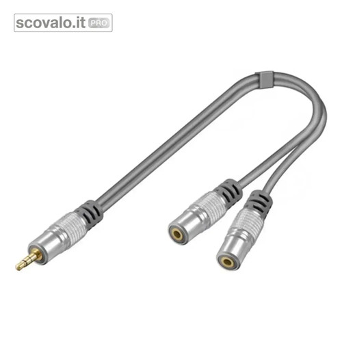 Sdoppiatore jack 5mm stereo - 3.5mm,