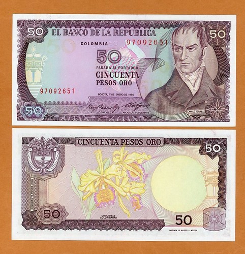 Colombia pesos oro 1985 - oro,,