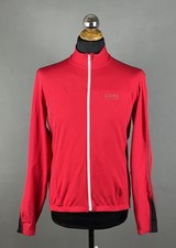 Giacca ciclismo GORE BIKE WEAR rossa full zip performance soft shell taglia L