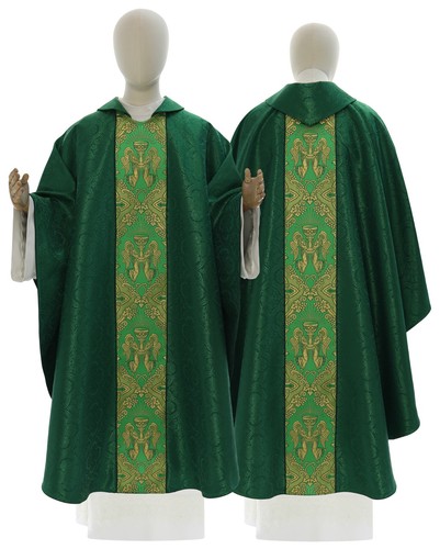 Casula gotica verde - gotica, con