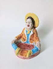 F.LLI SOLIMENE Vietri sul Mare POSACENERE CERAMICA Uomo Cappello seduto VINTAGE 