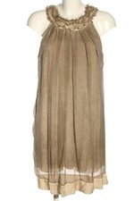 LEIDIRO Abito scamiciato Donna Abito Taglia IT 40 marrone stile casual