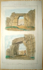 Stampa 1850 ANTICHE PORTE A