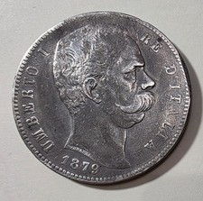UMBERTO I 5 LIRE 1879