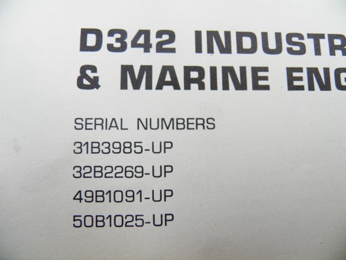 Cat caterpillar d342 manuale - cat,