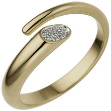 Anello Aperto In Oro Giallo