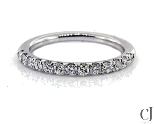 Fede nuziale moissanite mezza - fede,