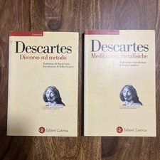 DESCARTES DISCORSO SUL METODO-MEDITAZIONI METAFISICHE ED. LATERZA 2 Volumi