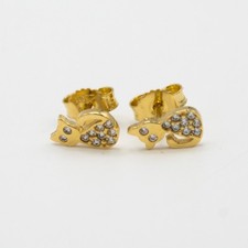 Orecchini oro giallo kt - giallo,