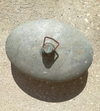 BOULE SCALDALETTO Vintage borsa dell'acqua calda in metallo zincato