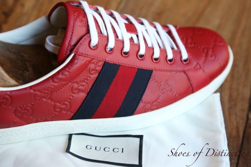 Gucci ace monogram rosso - ace,