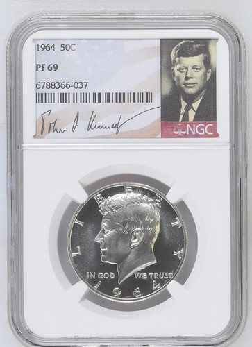 Mezzo dollaro 1964 kennedy ngc - dollaro,