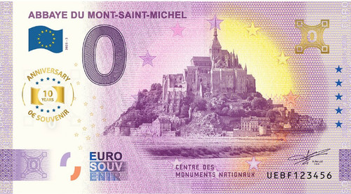 Billet souvenir 2025 france - 2025,