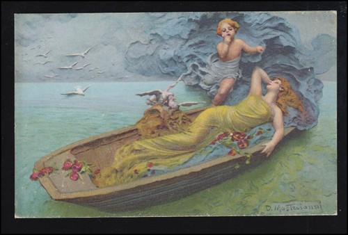 Cartolina artistica domenico - cartolina,