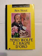 Nero Wolfe e i ragni d’oro Rex Stout Mondadori De Agostini libro romanzo book
