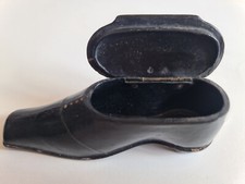 Antica e rara tabacchiera metà 800 finemente lavorata con intarsi in madreperla