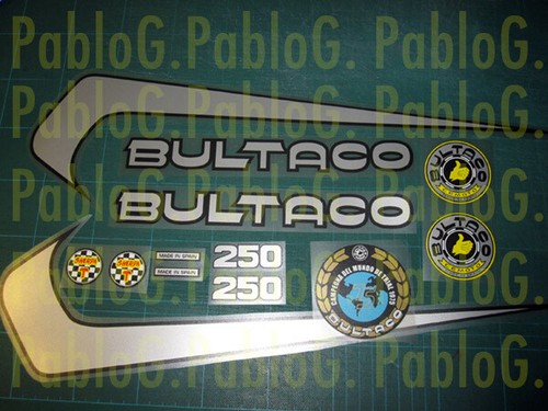 Bultaco sherpa 250 vinilos - 250,
