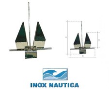 ANCORA TIPO DANFORTH KG 8 IN ACCIAIO INOX 