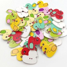 50pcs bottoni carino anatra