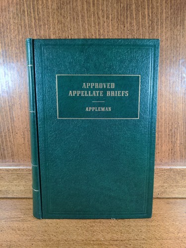 Approved appellate briefs - ,