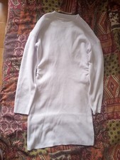 Abito Maglia da Ballo Donna Bianco manica lunga vita elasticizzata Shein